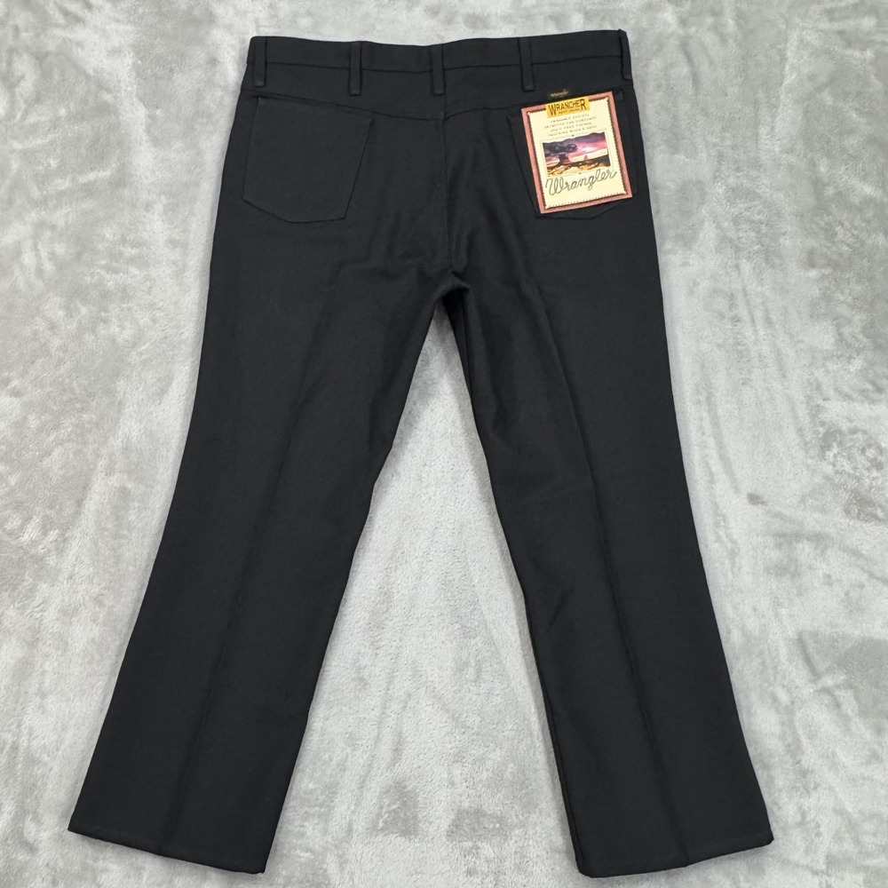 Wrangler Dress Pants Mens 40x30 Wrancher Dress Jean Black‎ Western Office Casual
